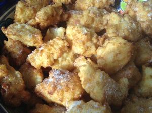My version of sweetened rice fritters for Carnevale