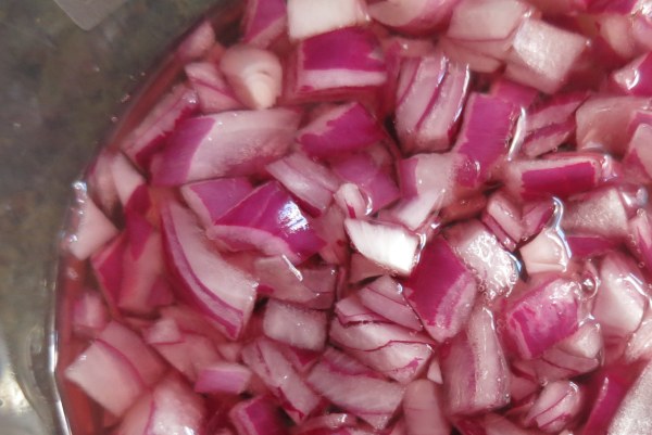 Lentils - onions